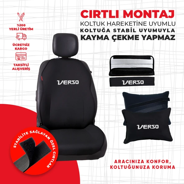 Toyota Verso Nakışlı Minder Seti - Resim 3