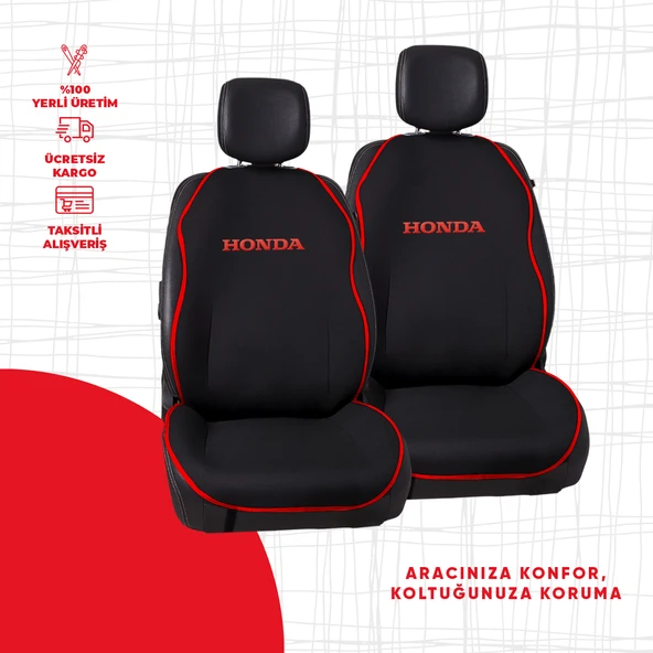 Kırmızı Biyeli Kırmızı Honda Nakışlı Minder ürün görseli 1
