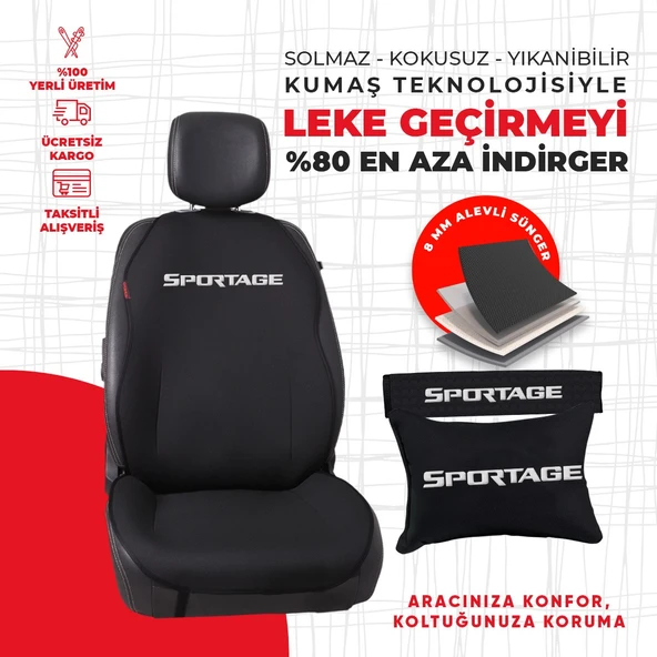 Kia Sportage Nakışlı Minder Seti - Resim 4