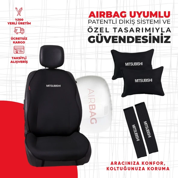 Mıtsubıshı Nakışlı Minder Seti - Resim 2