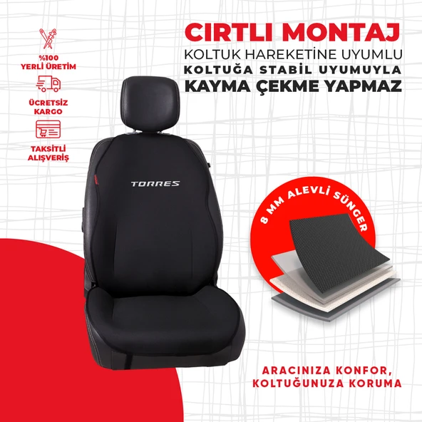 SsangYong Torres Nakışlı Minder - Resim 4