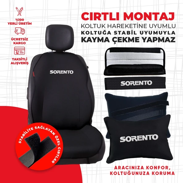 Kia Sorento Nakışlı Minder Seti - Resim 3