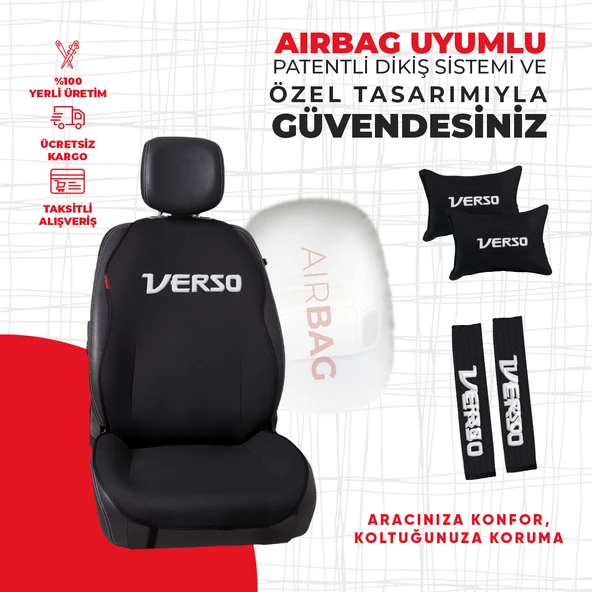 Toyota Verso Nakışlı Minder Seti - Resim 2