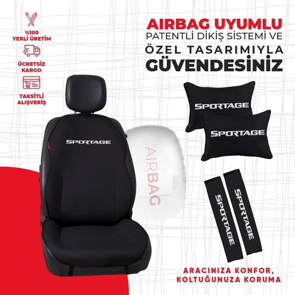 Kia Sportage Nakışlı Minder Seti - Resim 2