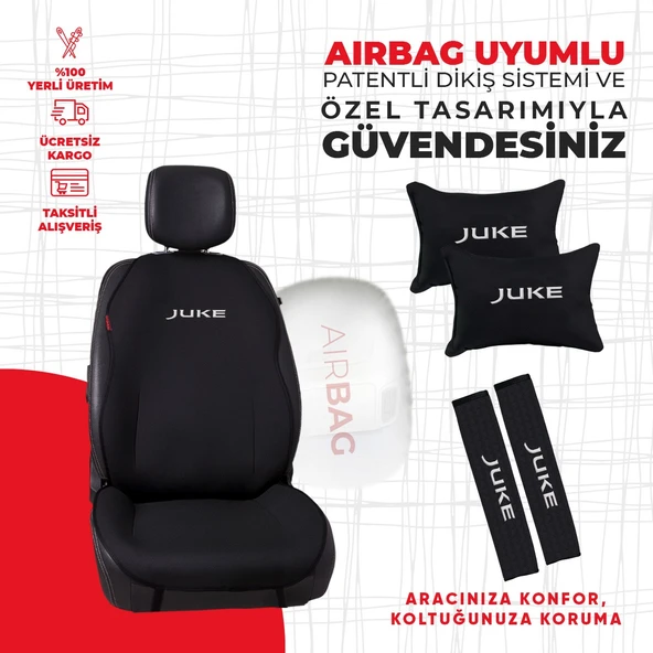 Nissan Juke Nakışlı Minder Seti - Resim 2
