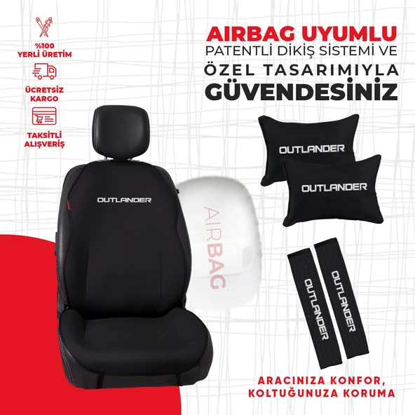 Mıtsubıshı Outlander Nakışlı Minder Seti - Resim 2