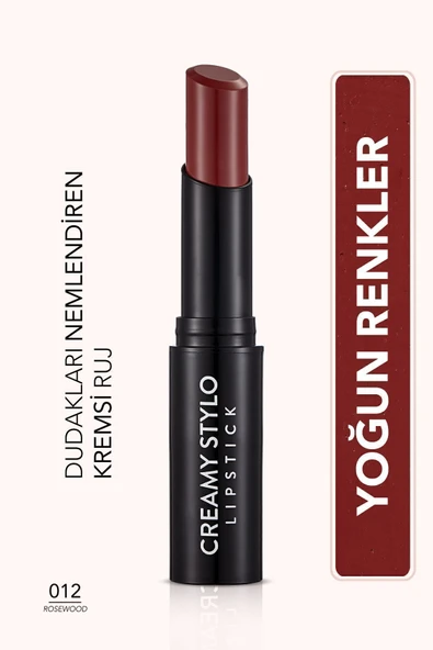 Yarı Parlak Stick Ruj- Creamy Stylo Lipstick -012 Rosewood-8682536013727 ürün görseli 1