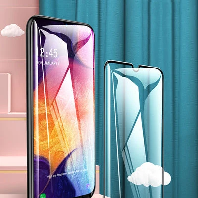 MobyShop Samsung Galaxy A20S 5D Ekran Koruyucu Kenarlara Kırılmaya Dayanıklı Cam ürün görseli 1