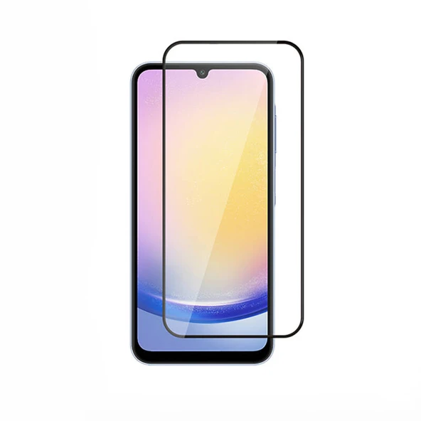 MobyShop Samsung Galaxy A25 5D Ekran Koruyucu Kenarlara Kırılmaya Dayanıklı Cam ürün görseli 1