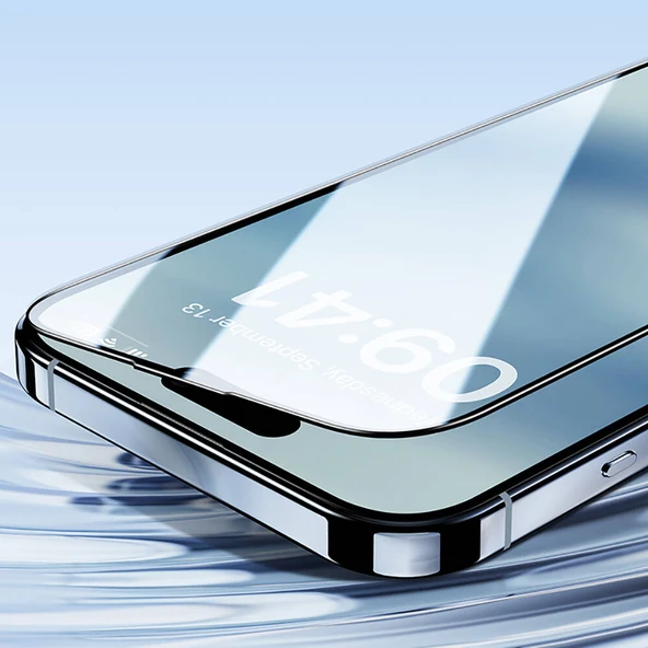 MobyShop iPhone 15 Plus Ekran Koruyucu Kolay  Uygulama Aparatlı Fast easy 5D Kırılmaz Cam ürün görseli 1