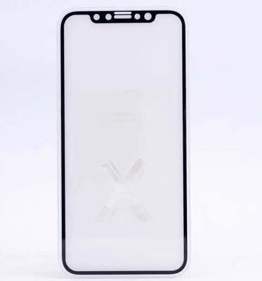 MobyShop iPhone X Siyah 5D Ekran Koruyucu Kenarlara Kırılmaya Dayanıklı Cam ürün görseli 1