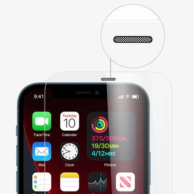MobyShop iPhone 12 Tamamen Şeffaf Ekran Koruyucu Vox Cam ürün görseli 1
