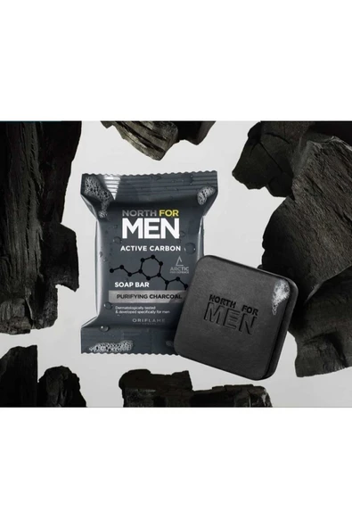 Oriflame North For Men Active Carbon Sabun ürün görseli 1