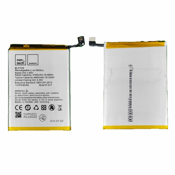 Teknonet Realme C21 Uyumlu Nettech 4900 mAh Batarya NT-93139 ürün görseli 1
