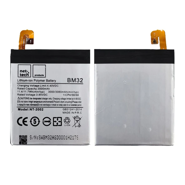 Teknonet Xiaomi Mi 4 Uyumlu Nettech BM-32 3000 MAh Batarya NT-82556 ürün görseli 1