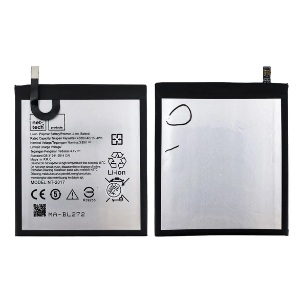 Teknonet Lenovo K6 Uyumlu Nettech 4000 MAh Batarya NT-82536 ürün görseli 1