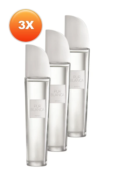 AVON Pur Blanca Kadın Parfüm Edt 50 Ml. Üçlü Set ürün görseli 1