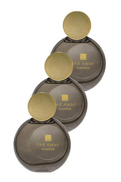 AVON Far Away Glamour Kadın Parfüm Edp 50 Ml. Üçlü Set ürün görseli 1
