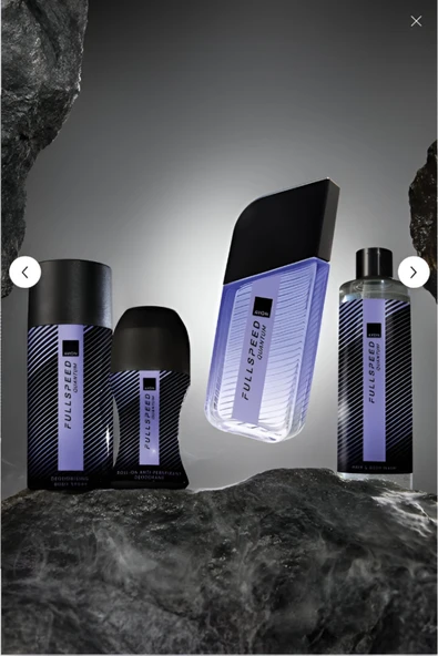AVON Full Speed Quantum Edt 75 ml Erkek Parfüm Seti (yeni seri) Şampuan ve Roll on. ürün görseli 1