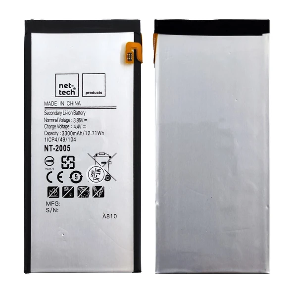 Teknonet Samsung Galaxy A810 A8 2016 Uyumlu Nettech 3300 MAh Batarya NT-86137 ürün görseli 1