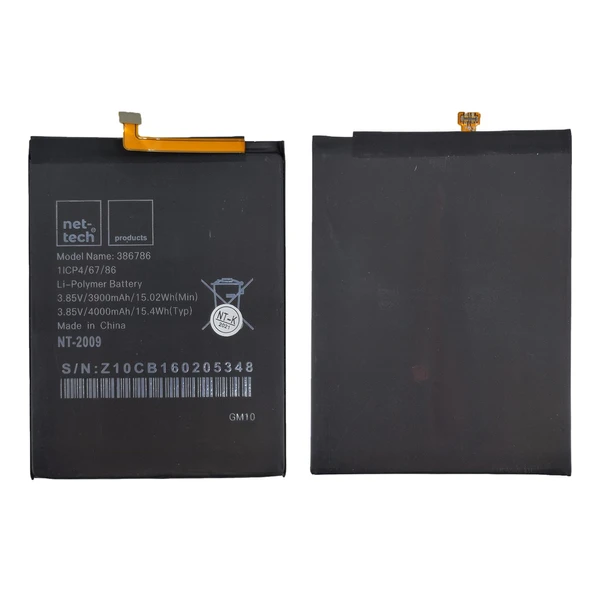 Teknonet General Mobile GM10 Uyumlu Nettech 4000 MAh Batarya NT-91110 ürün görseli 1