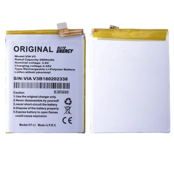 Teknonet Casper Via V3 Uyumlu Casper V3B160202338 2800 MAh Batarya NT-12617 ürün görseli 1