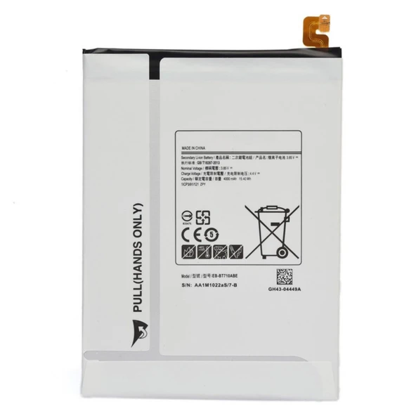 Teknonet Samsung Galaxy T710 Tab S2 8.0 Uyumlu Nettech 4000 MAh Batarya NT-96510 ürün görseli 1