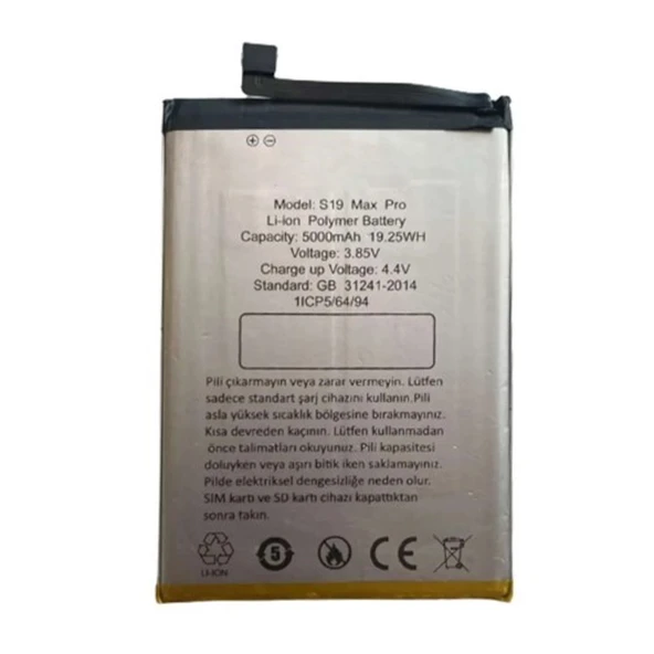 Teknonet Reeder S19 Max Pro Uyumlu Nettech 5000 MAh Batarya NT-104121 ürün görseli 1