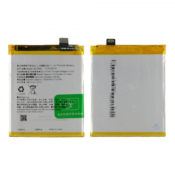 Teknonet Oppo RX17 Neo Uyumlu Nettech BLP-689 3500 MAh Batarya NT-31576 ürün görseli 1