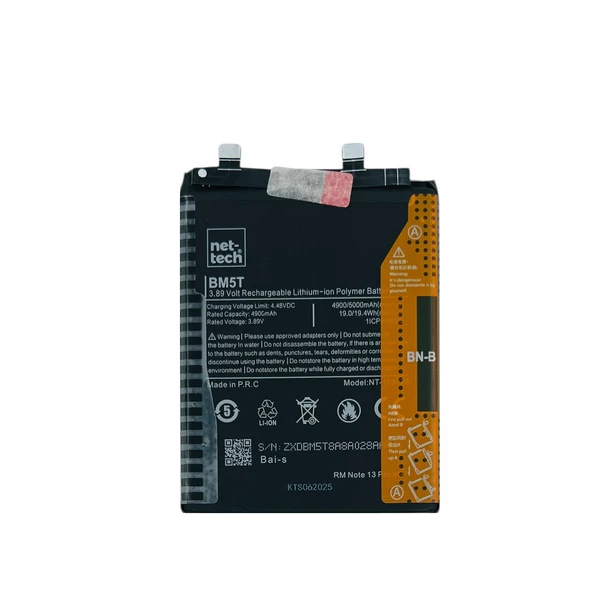 Teknonet Xiaomi Redmi Note 13 Pro 4G Uyumlu Nettech BM5T 5000 MAh Batarya NT-113029 ürün görseli 1
