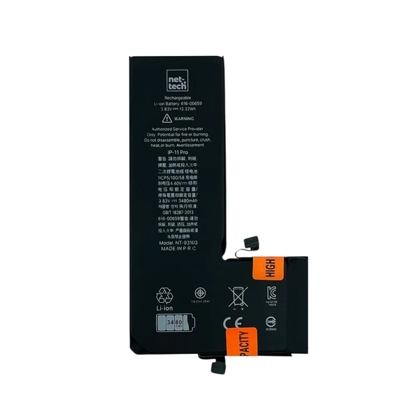Teknonet Apple iPhone 11 Pro Uyumlu Nettech NT-93103 3500 MAh Batarya NT-93103 ürün görseli 1