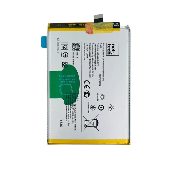 Teknonet Vivo Y53S Uyumlu Nettech B-Q8 5000 MAh Batarya NT-113042 ürün görseli 1