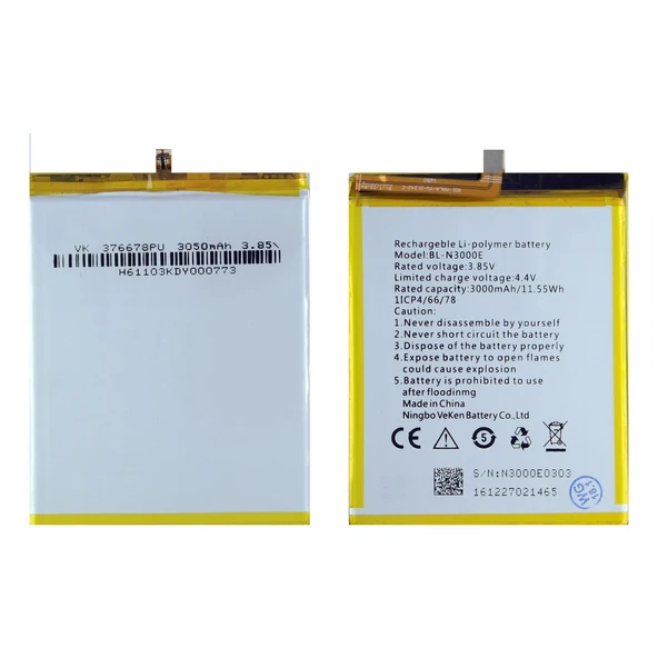 Teknonet Casper Via F1 Uyumlu Casper BL-N3000E 3000 MAh Batarya NT-21424 ürün görseli 1