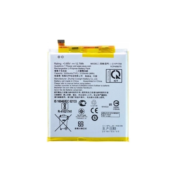 Teknonet Asus Zenfone 5 A500Kl Uyumlu Asus C11P1324 2100 MAh Batarya NT-9670 ürün görseli 1