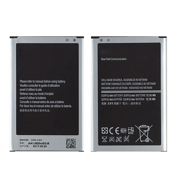 Teknonet Samsung Galaxy N9000 Note 3 Uyumlu Samsung EB-B800BE 3200 MAh Batarya NT-2481 ürün görseli 1