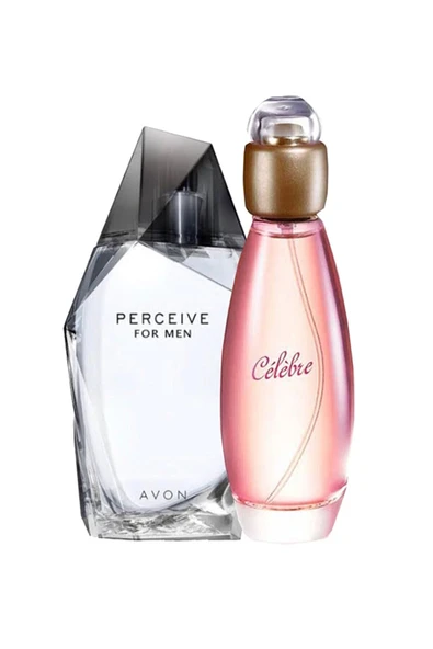AVON Perceive Edt 100 ml Erkek Parfüm+celebre Edt 50 ml Kadın Parfüm ürün görseli 1