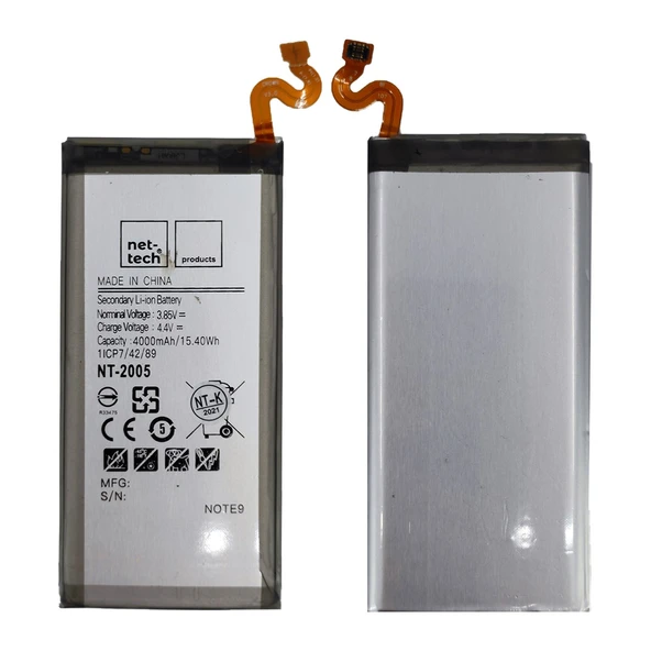 Teknonet Samsung Galaxy N960 Note 9 Uyumlu Nettech 4000 MAh Batarya NT-86147 ürün görseli 1