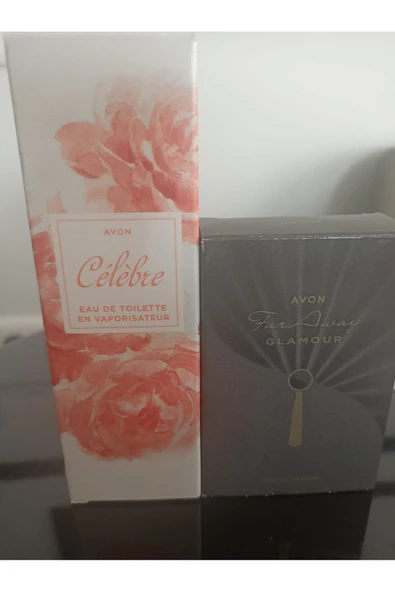 AVON Celebre Kadın Parfüm Edt 50 Ml. ve Far Away Glamour Kadın Parfüm Edp 30 Ml. ürün görseli 1