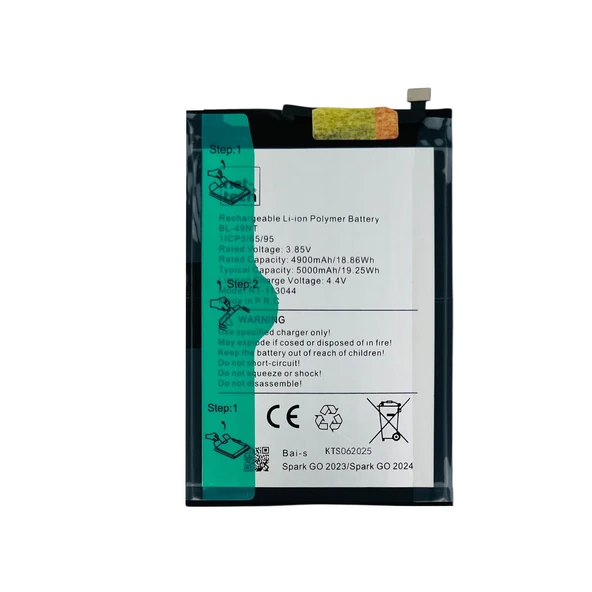 Teknonet Tecno Spark Go 2023 Uyumlu Nettech BL-49NT 5000 MAh Batarya NT-113044 ürün görseli 1