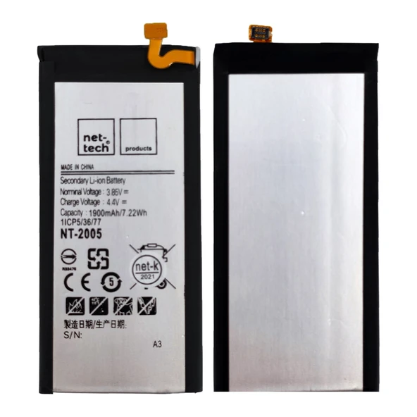 Teknonet Samsung Galaxy A300 A3 2015 Uyumlu Nettech 1900 MAh Batarya NT-85734 ürün görseli 1