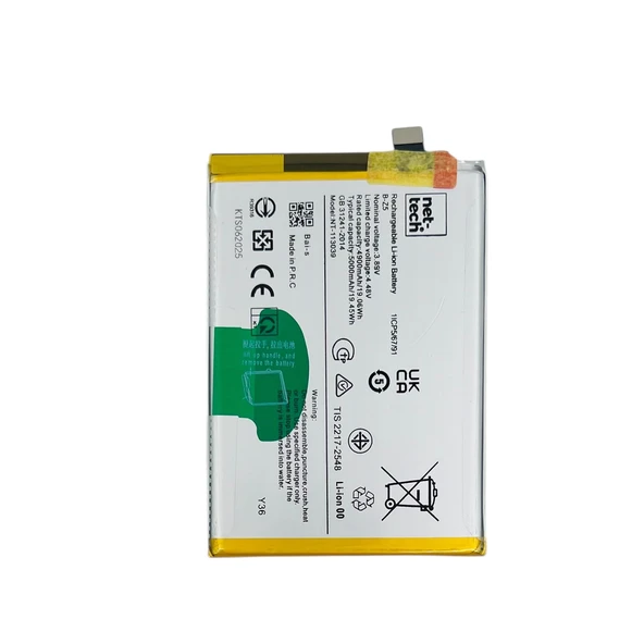 Teknonet Vivo Y36 Uyumlu Nettech B-Z5 5000 MAh Batarya NT-113039 ürün görseli 1