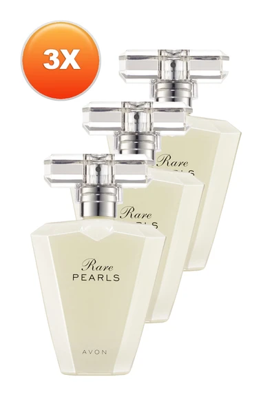 AVON Rare Pearls Kadın Parfüm Edp 50 Ml. Üçlü Set ürün görseli 1