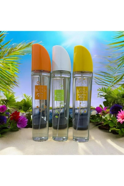AVON Pur Blanca Sunshine, Golden Bust Ve Hope Kadın Parfümü. Üçlü Paket ürün görseli 1