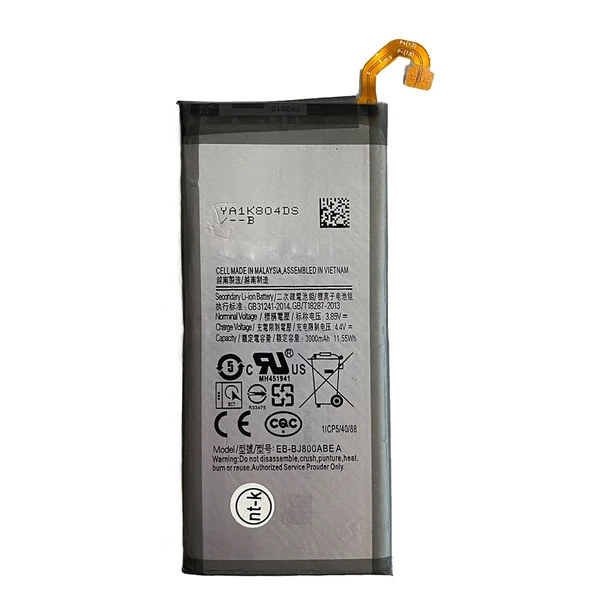 Teknonet Samsung Galaxy J800 J8 Uyumlu Samsung 3200 MAh Batarya NT-92802 ürün görseli 1