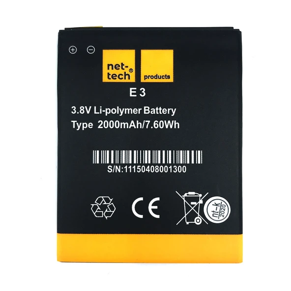 Teknonet Casper Via E3 Uyumlu Nettech 1800 MAh Batarya NT-82539 ürün görseli 1