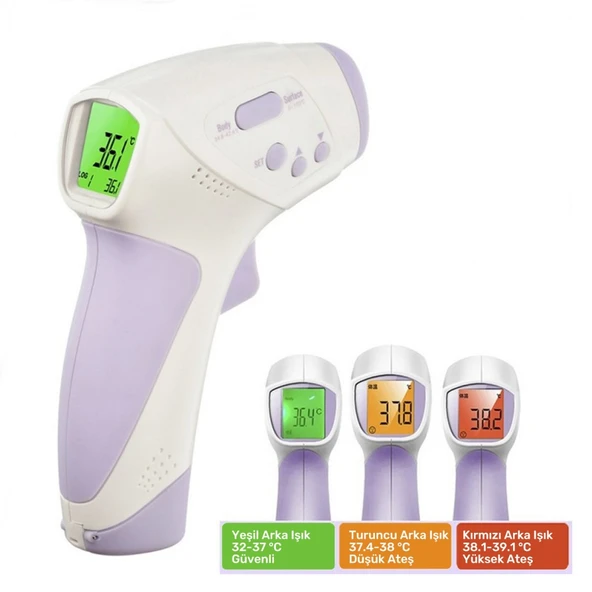 Non-Contact Ateş Ölçer HT-668 Temassız Termometre NT-32550 ürün görseli 1