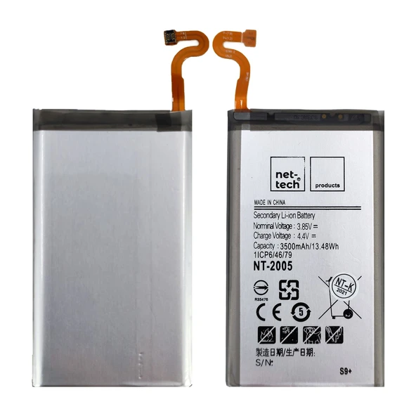 Teknonet Samsung Galaxy G965 S9 Plus Uyumlu Nettech 3500 MAh Batarya NT-85733 ürün görseli 1