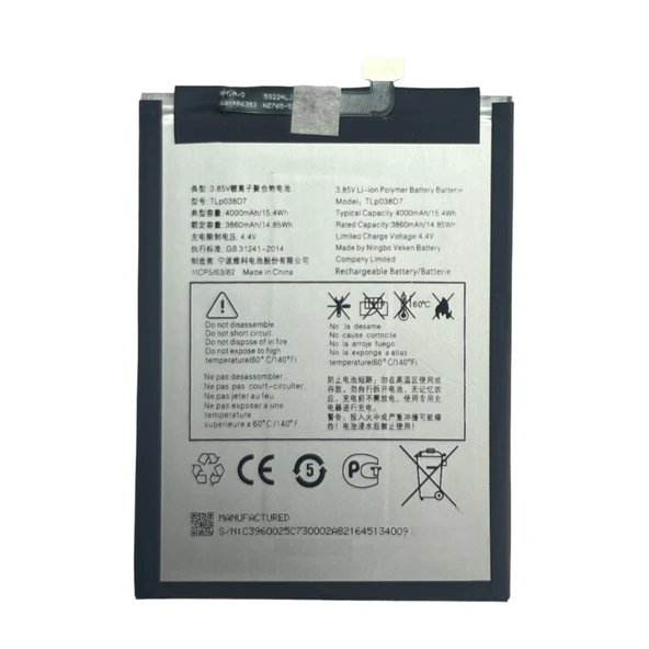 Teknonet Tcl 10 SE Uyumlu Nettech T766H 4000 MAh Batarya NT-115480 ürün görseli 1