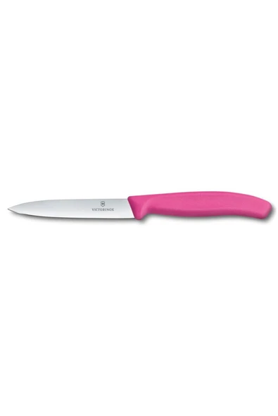 Victorinox 6.7706.L115 10cm Pembe Düz Soyma Bıçağı ürün görseli 1