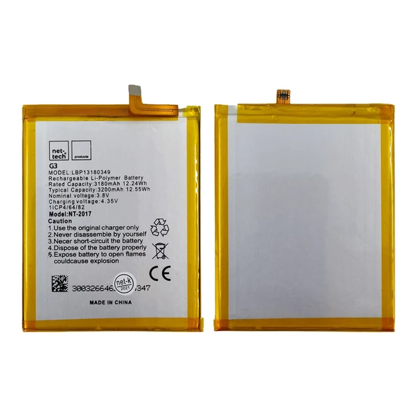 Teknonet Casper Via G3 Uyumlu Nettech 3200 MAh Batarya NT-85696 ürün görseli 1
